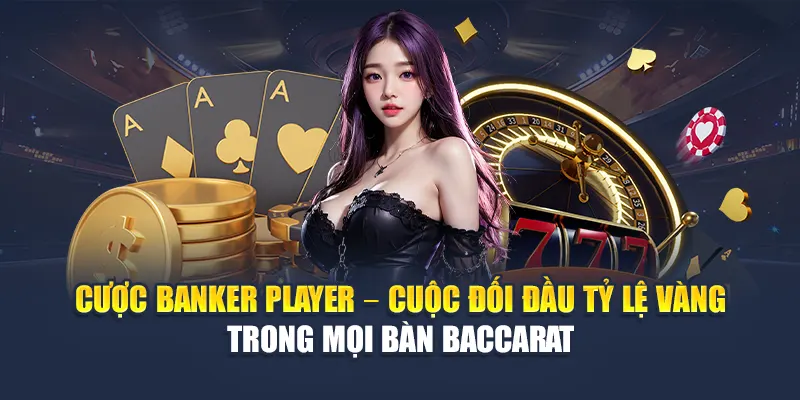 Cược banker player – Cuộc đối đầu tỷ lệ vàng trong mọi bàn Baccarat